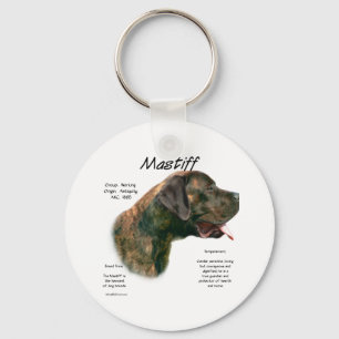 Brindle Apricot Mastiff Geschichte Schlüsselanhänger