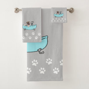 Brindle Boxer Hund Themed Bathroom Dekoration - Gr Badhandtuch Set