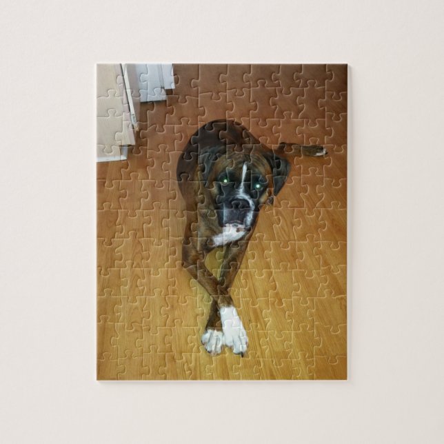 Brindle Boxer-HundeFoto-Puzzlespiel Puzzle (Vertikal)