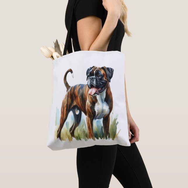 Brindle Boxer in Watercolor (Von Nahem)
