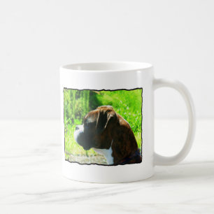 Brindle Boxer-Kopfstudie Tasse