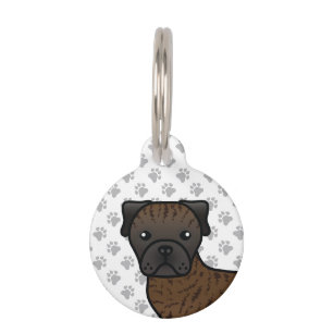 Brindle Bullmastiff Süßer Cartoon-Hund & Infos zu Haustiermarke