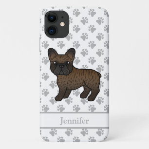 Brindle Französische Bulldogge Süßer Cartoon-Hund Case-Mate iPhone Hülle