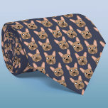 Brindle French Bulldog Blue Neck Tie Krawatte<br><div class="desc">Ein lustiges kleines Brindle French Bulldog oder Frenchie Muster auf dunkelblauem Hintergrund. Ideal für alle Hundeliebhaber,  Haustierfreunde,  Hundeschwanderer und Tierärzte. Originelle Kunst von Nic Squirrell.</div>