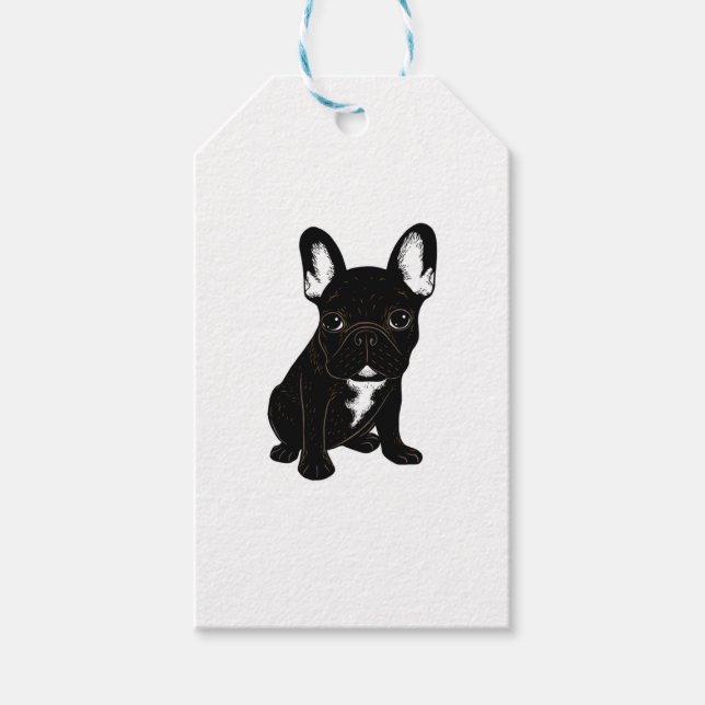 Brindle French Bulldog Geschenkanhänger (Vorderseite)