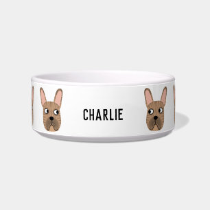 Brindle French Bulldog Name Bowl Napf
