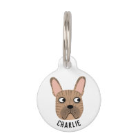 Brindle French Bulldog Pet ID-Tag