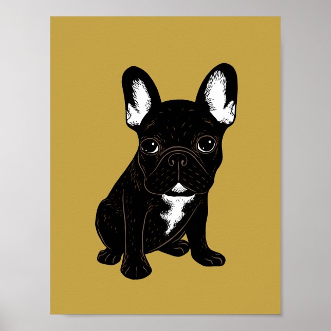 Brindle French Bulldog Poster (Vorne)