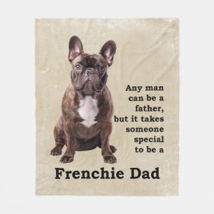 Brindle French Bulldog Vater Fleecedecke
