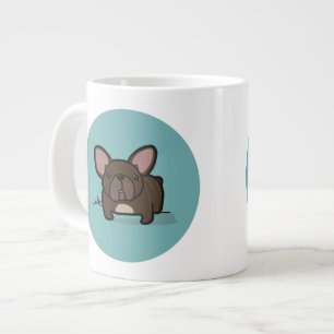 Brindle Frenchie Jumbo-Tasse