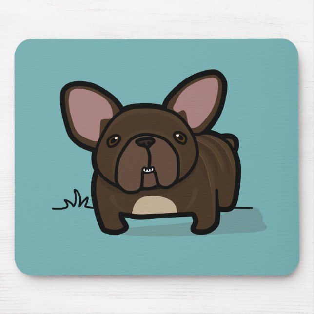 Brindle Frenchie Mousepad (Vorne)
