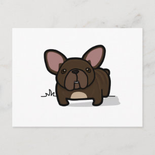 Brindle Frenchie Postkarte