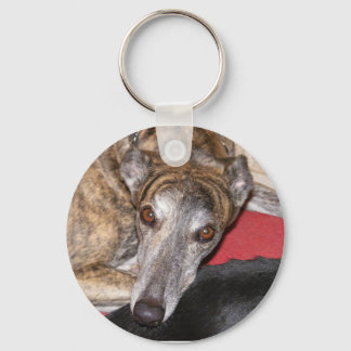 Brindle Greyhound Schlüsselanhänger