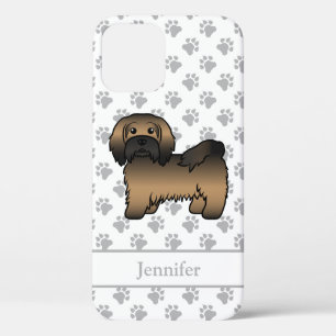 Brindle Havanese Süßer Cartoon-Hund & Name Case-Mate iPhone Hülle