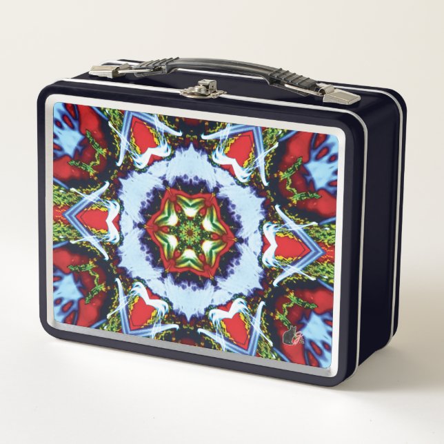 Brindle Kaleidoscope Metal Lunchbox (Vorderseite)
