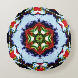 Brindle Kaleidoscope Rundes Kissen