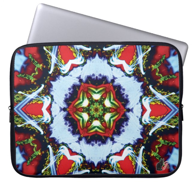 Brindle Kaleidoskop Laptopschutzhülle (Vorderseite)