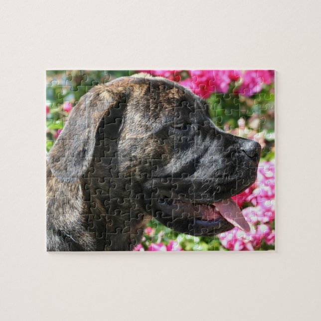 Brindle Mastiff Dog Puzzle (Horizontal)