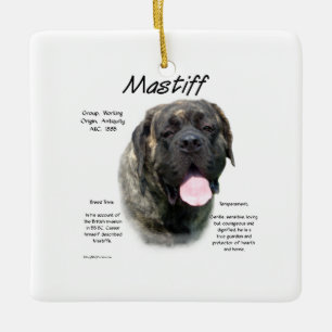 Brindle Mastiff History Keramikornament