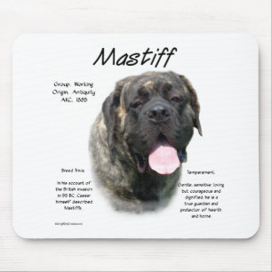 Brindle Mastiff History Mousepad