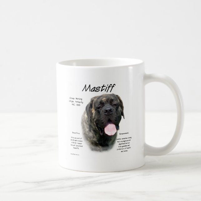 Brindle Mastiff History Tasse (Rechts)