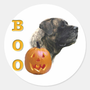 Brindle Mastiffboo-Aufkleber Runder Aufkleber