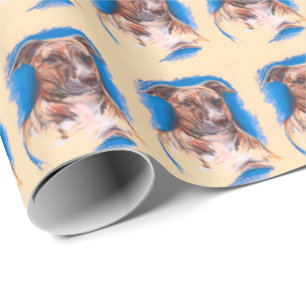 Brindle Pit Bull Dog Geschenkpapier