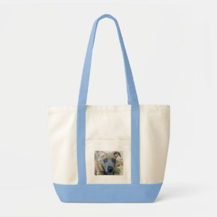 Brindle Pit Bull Puppy by Shirley Taylor Tote Bag Tragetasche