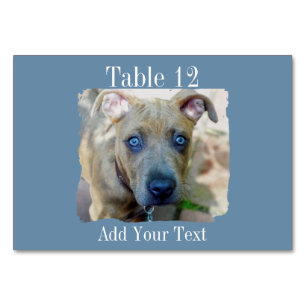 Brindle Pit Bull Puppy von Shirley Taylor Tischnummer