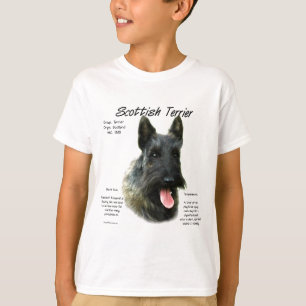 Brindle Scottish Terrier History T-Shirt