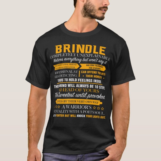 BRINDLE völlig unerklärlich T-Shirt (Vorderseite)