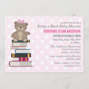 Bring a Book Baby Shower Einladung