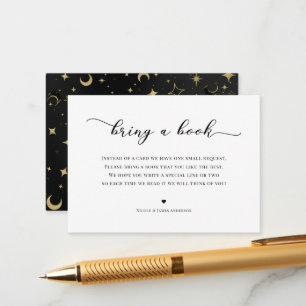 Bring a Book Baby Shower Einlage Himmel  Begleitkarte