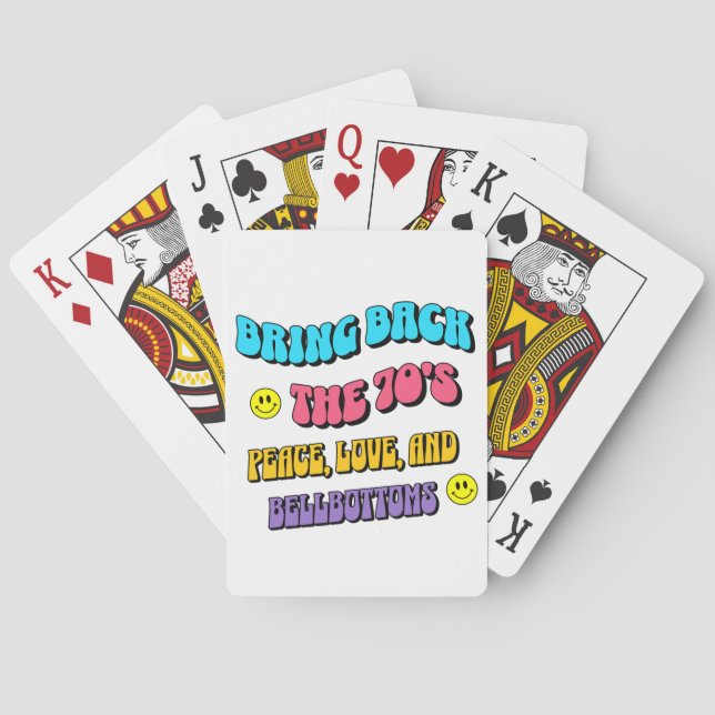 Bring Back die 70er Spielkarten (Rückseite)
