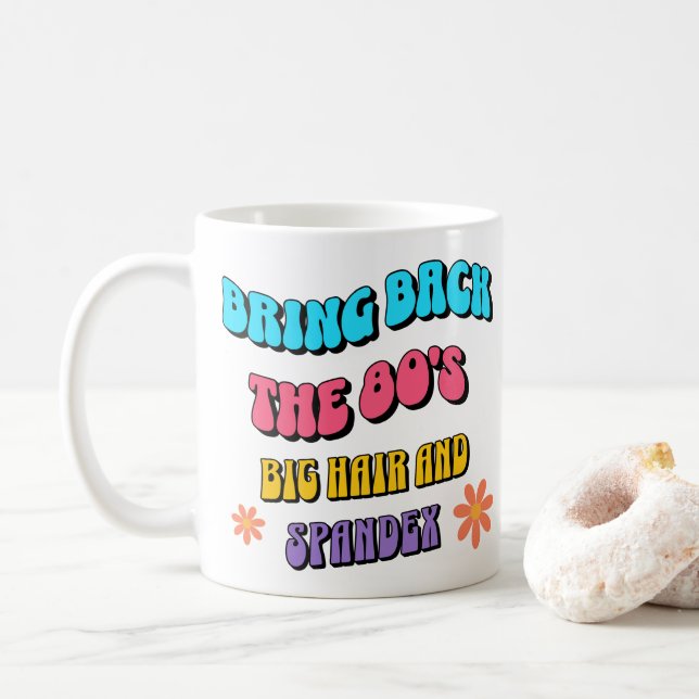 Bring Back die 80er Kaffeetasse (Mit Donut)