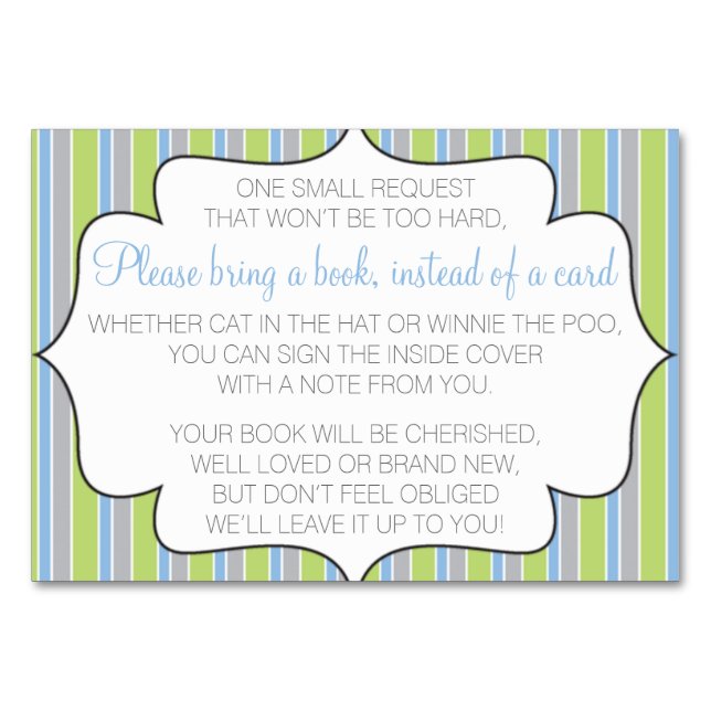 Bring ein Buch anstelle einer Karte (Vorderseite)