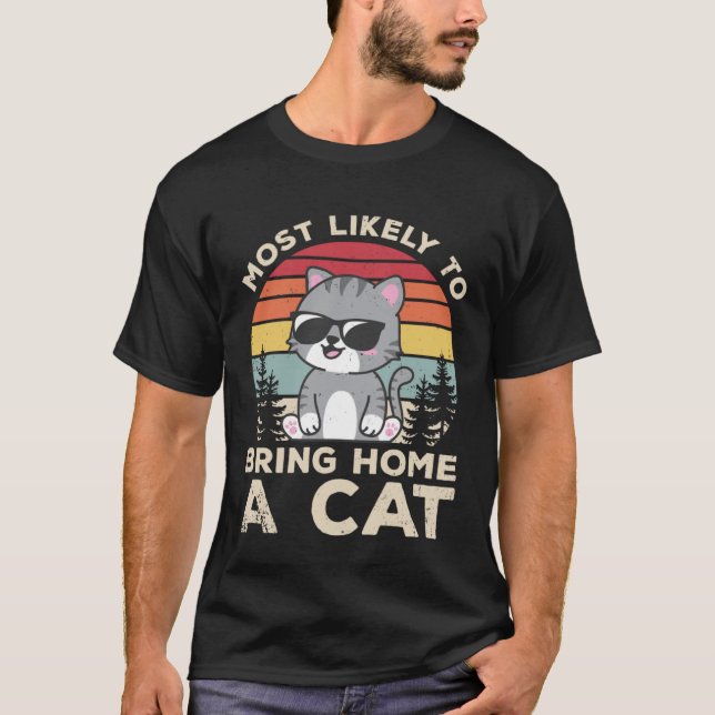 Bring Home Cat Pet Animals  Cute Cats Owner Graphi T-Shirt (Vorderseite)
