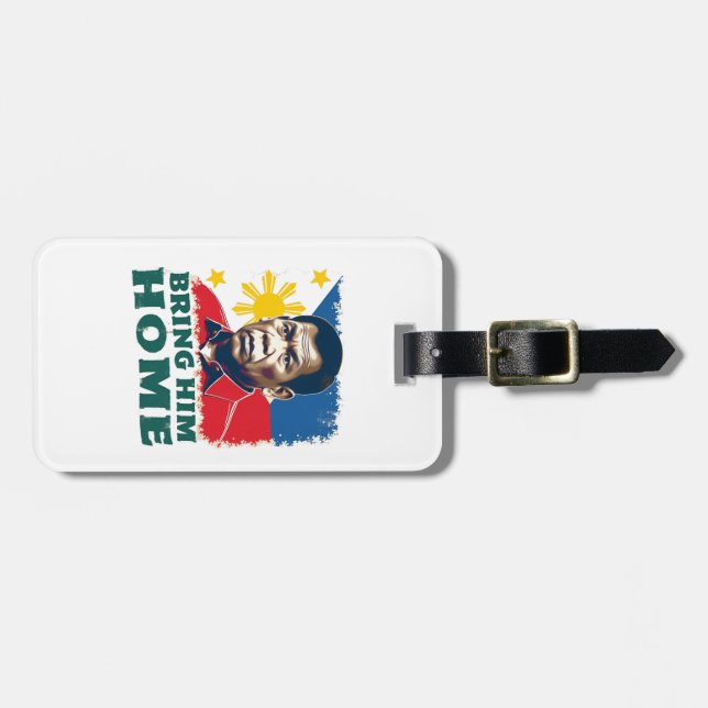 Bring Ihm Zuhause Supporter Digong Duterte Gepäckanhänger (Vorderseite horizontal)