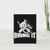 Bring it Eishockey Goaltender Funny Hockey Goalie