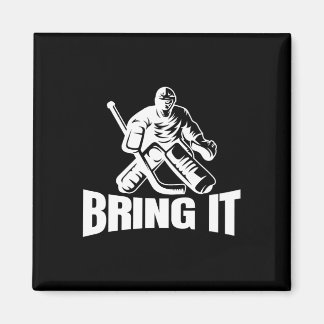 Bring It Eishockey Torwart Lustiger Eishockey Torw Magnet