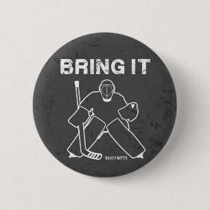 Bring It Hockey Torwart Button