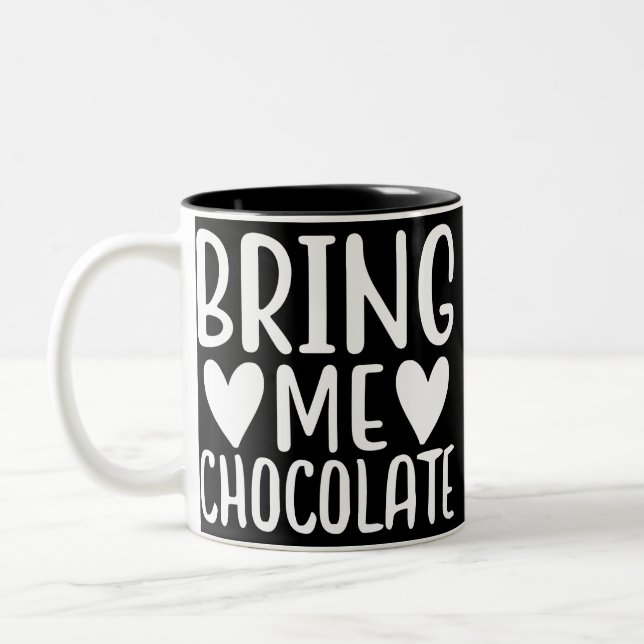 BRING ME CHOCOLATE  ZWEIFARBIGE TASSE (Links)