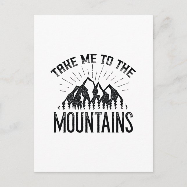 Bring mich in die Berge Postkarte (Vorderseite)