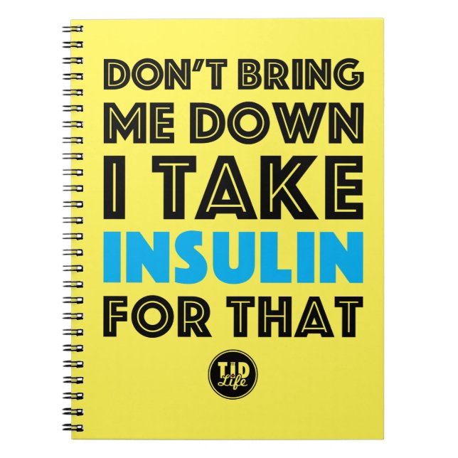 Bring mich nicht herunter [Gelb/Cyan] Notizblock (Vorderseite)