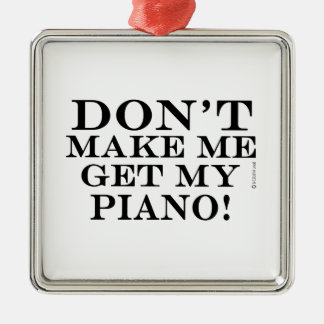 Bring mich nicht zum Klavier Silbernes Ornament