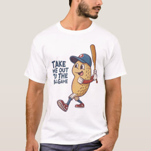 Bring mich raus zum Ballgame: Erdnuss Basebal T-Shirt
