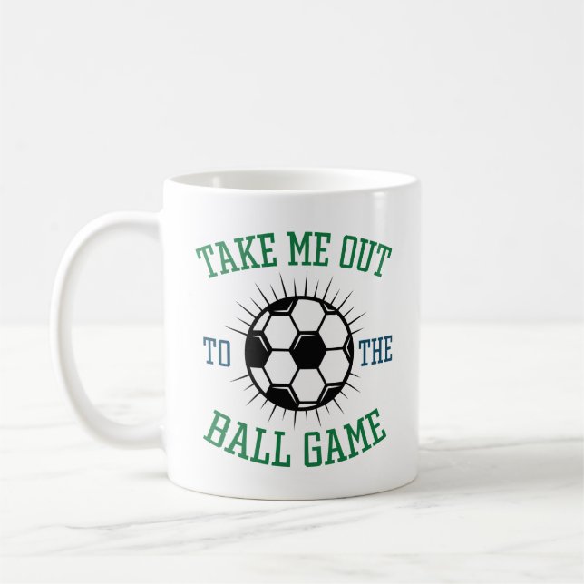 Bring mich raus zum Ballspiel Kaffeetasse (Links)