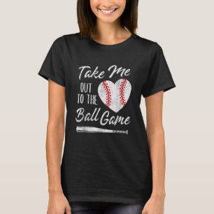 Bring mich raus zum Baseballspiel Baseball Herz Cu T-Shirt