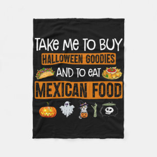 Bring mich, um Halloween-Goodies zu kaufen und mex Fleecedecke