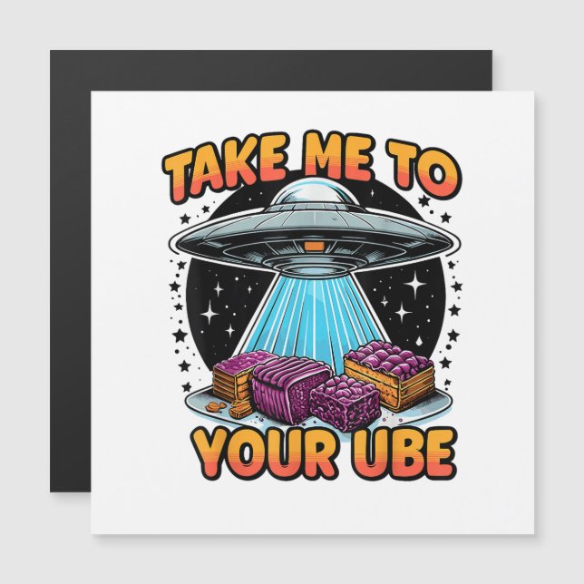 Bring mich zu deiner Ube Magnetkarte (Vorne/Hinten)